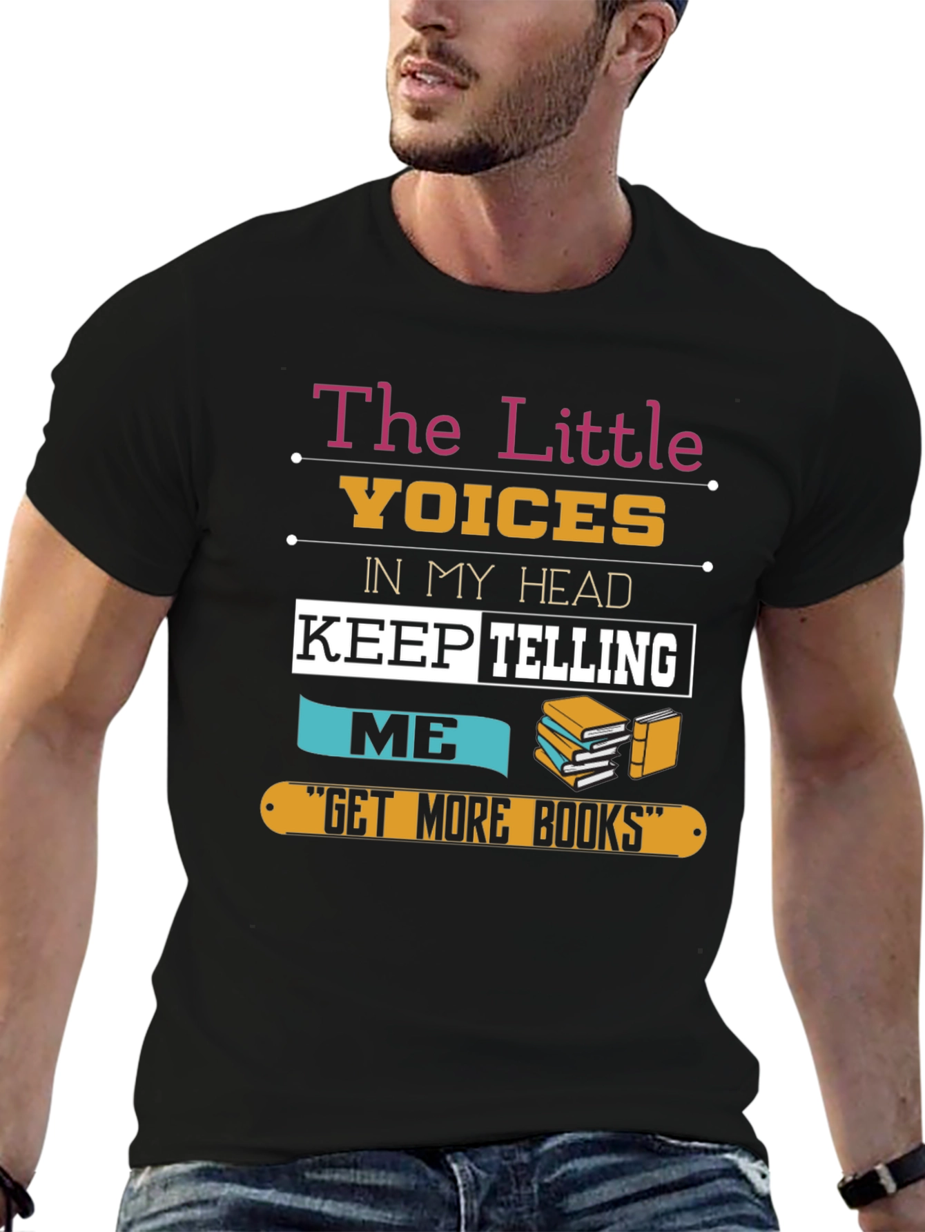 The Little Voices Get More Books Graphic T-Shirt