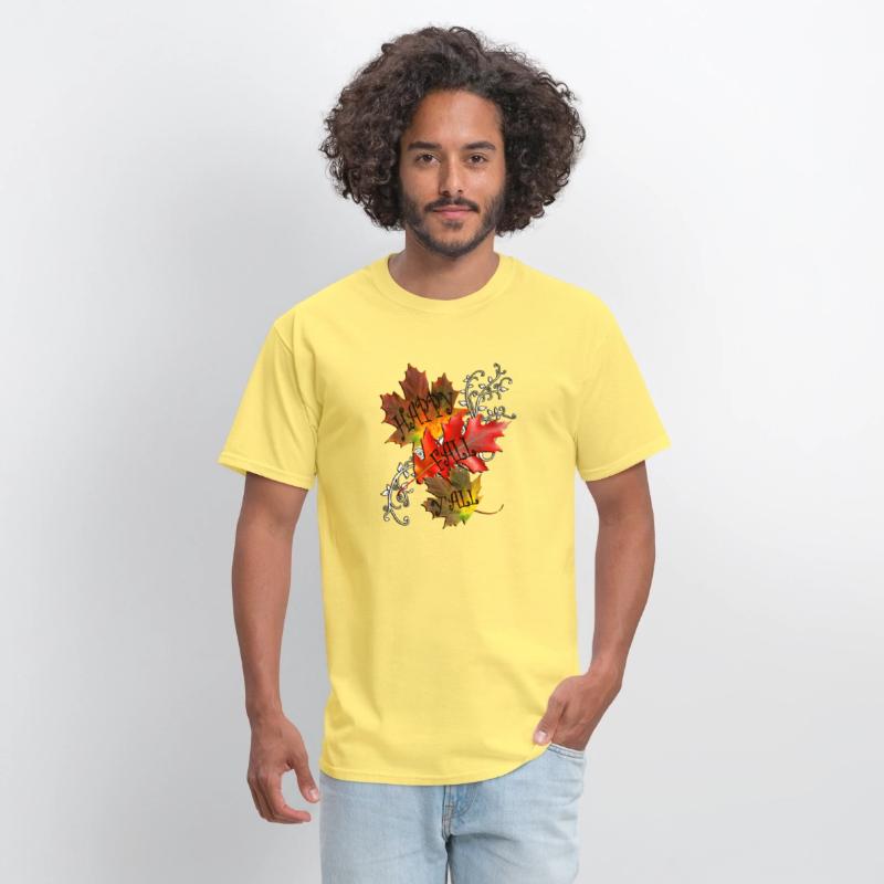 Autumn Quote Happy Fall Y'All Pattern Leaves Fall