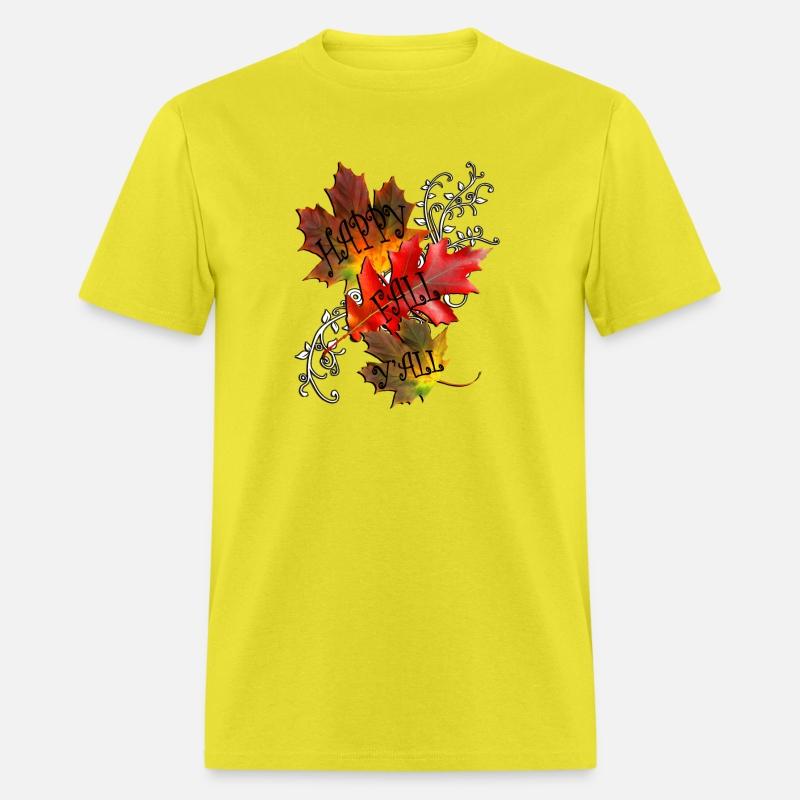 Autumn Quote Happy Fall Y'All Pattern Leaves Fall