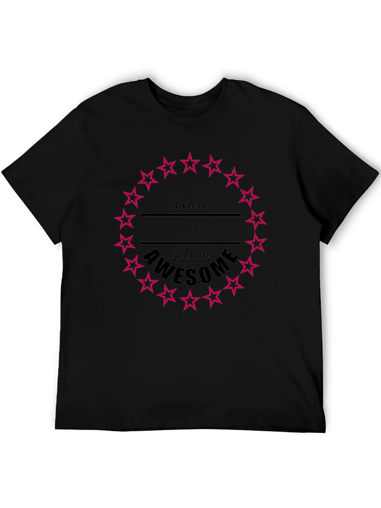 Awesome Years Birthday Star T-Shirt
