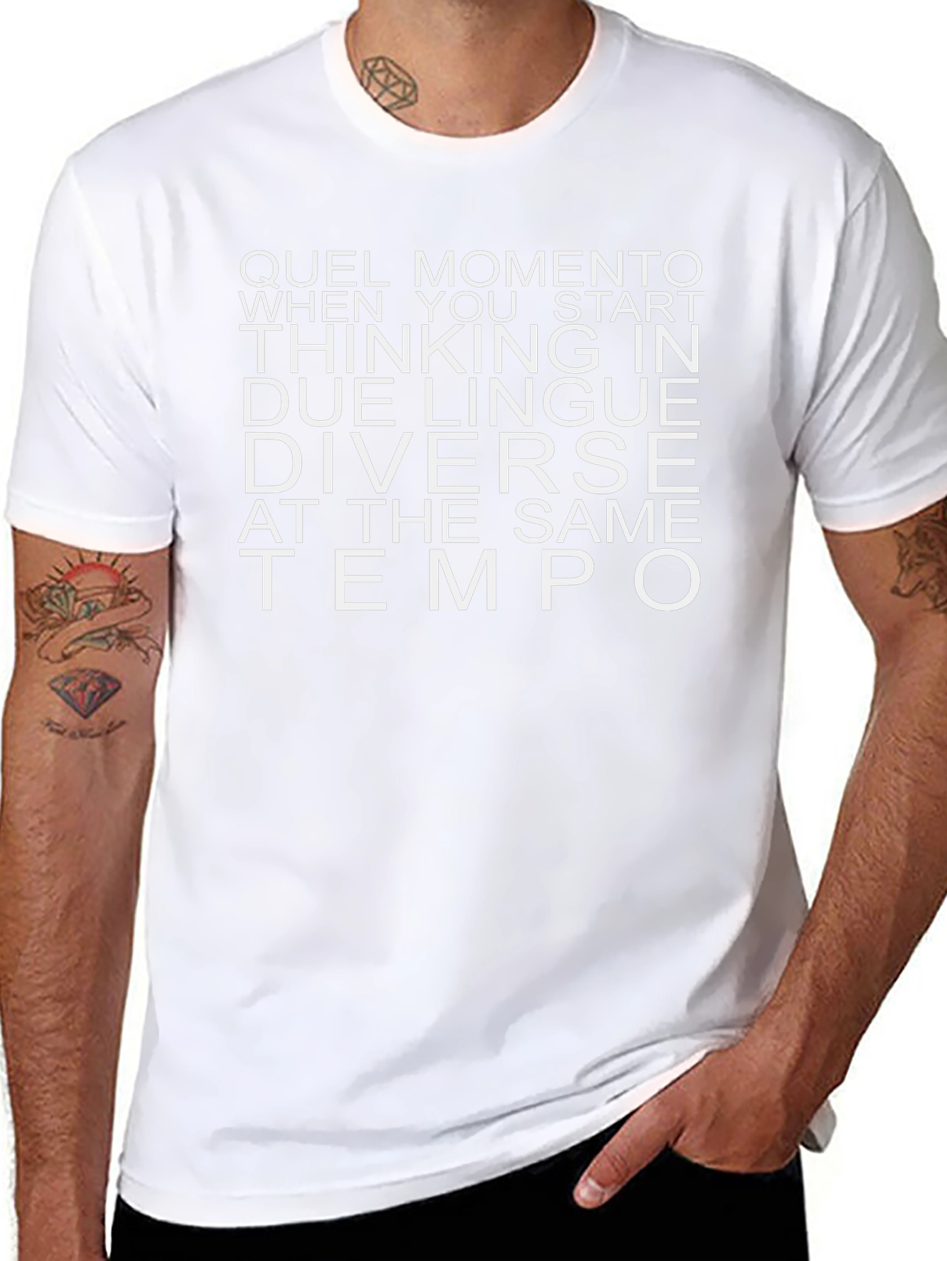 Bilingual T-Shirt: Thinking in Two Languages