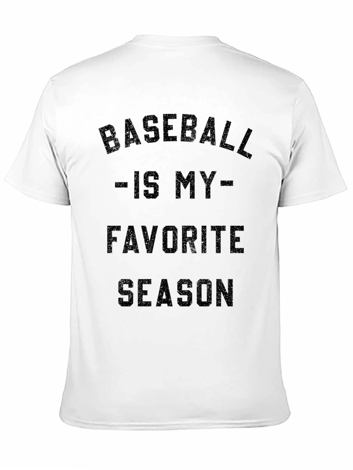 Baseball is My Favorite Season Black T-Shirt