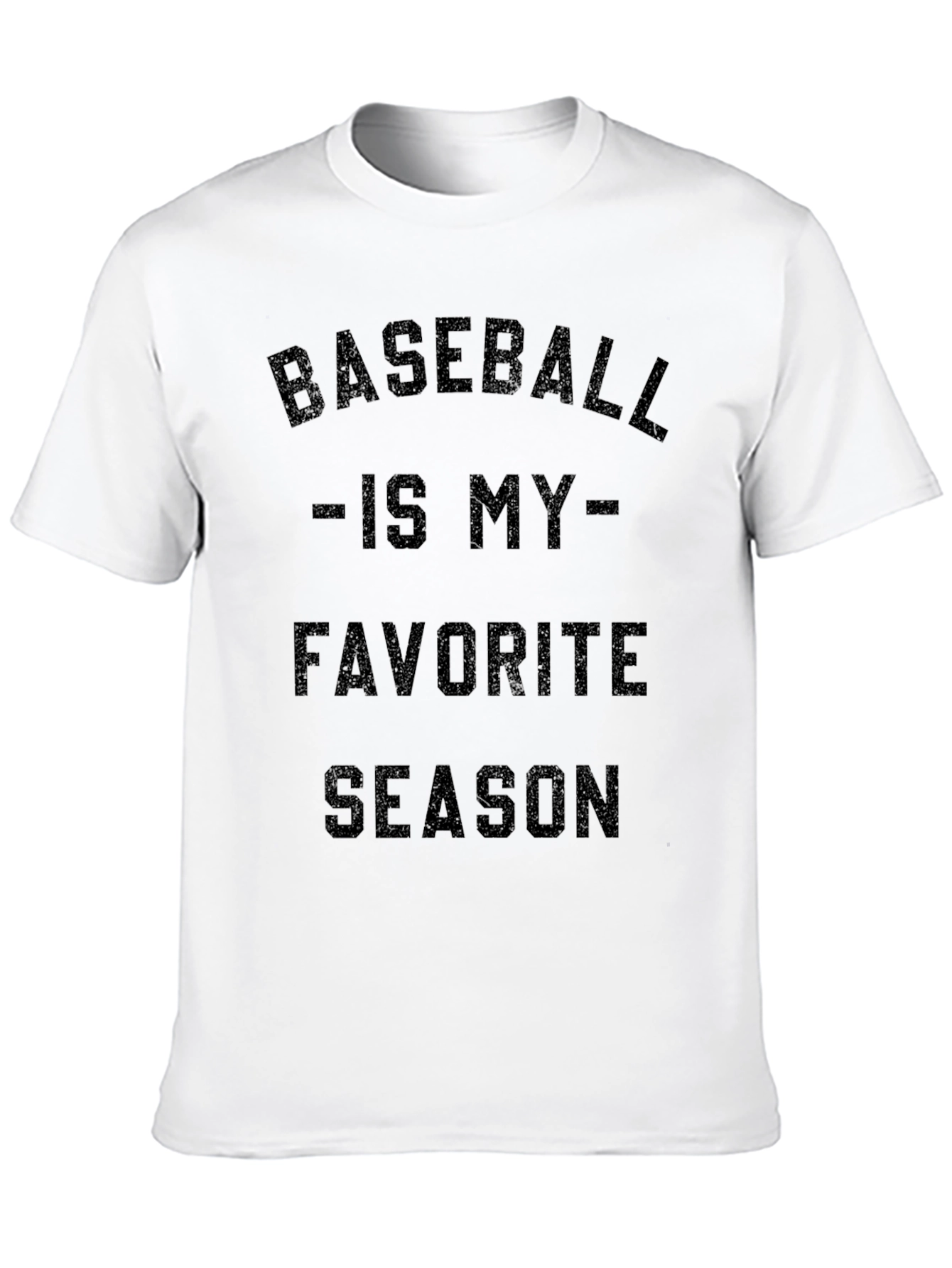Baseball is My Favorite Season Black T-Shirt