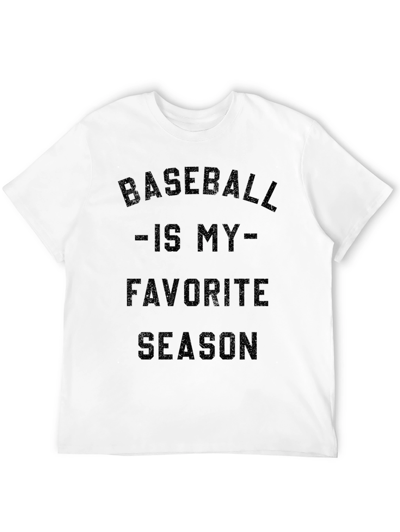 Baseball is My Favorite Season Black T-Shirt