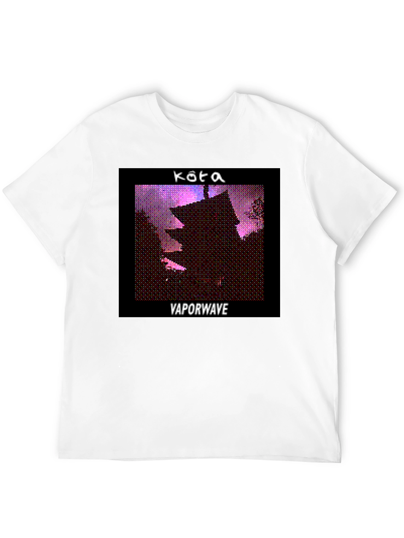Kota Vaporwave T-Shirt - Black