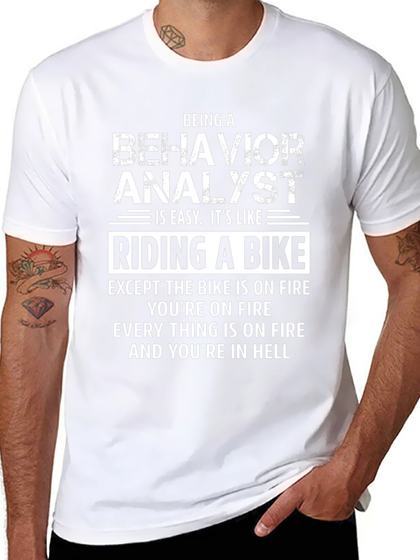 Behavior Analyst Riding a Bike T-Shirt