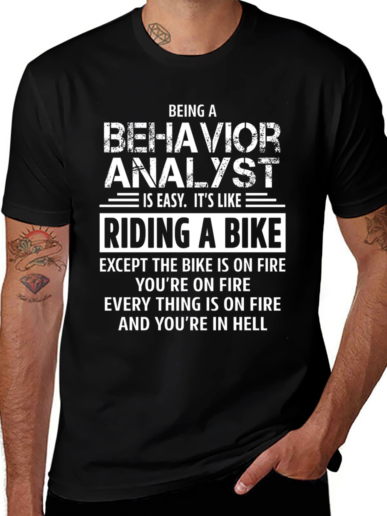 Behavior Analyst Riding a Bike T-Shirt