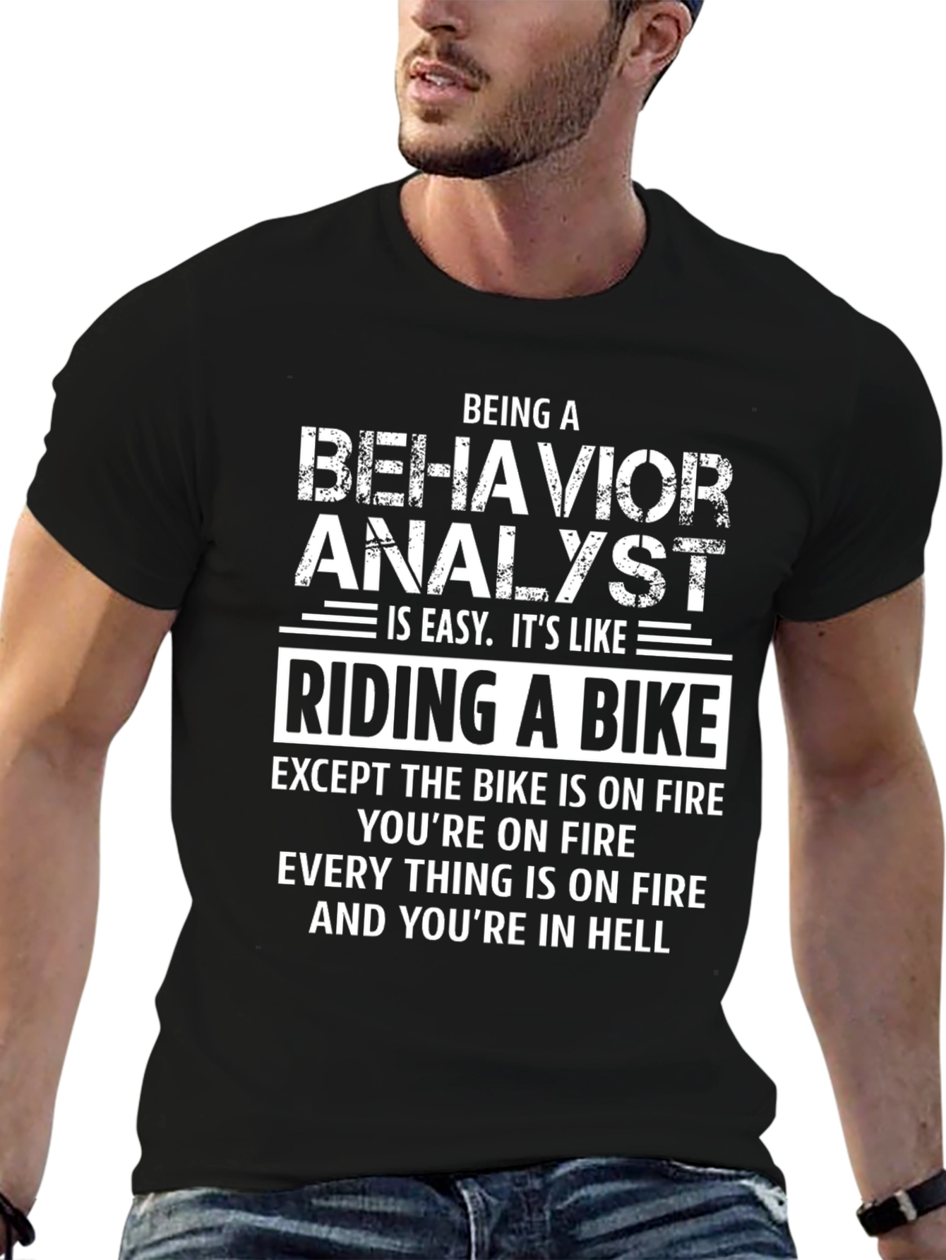 Behavior Analyst Riding a Bike T-Shirt