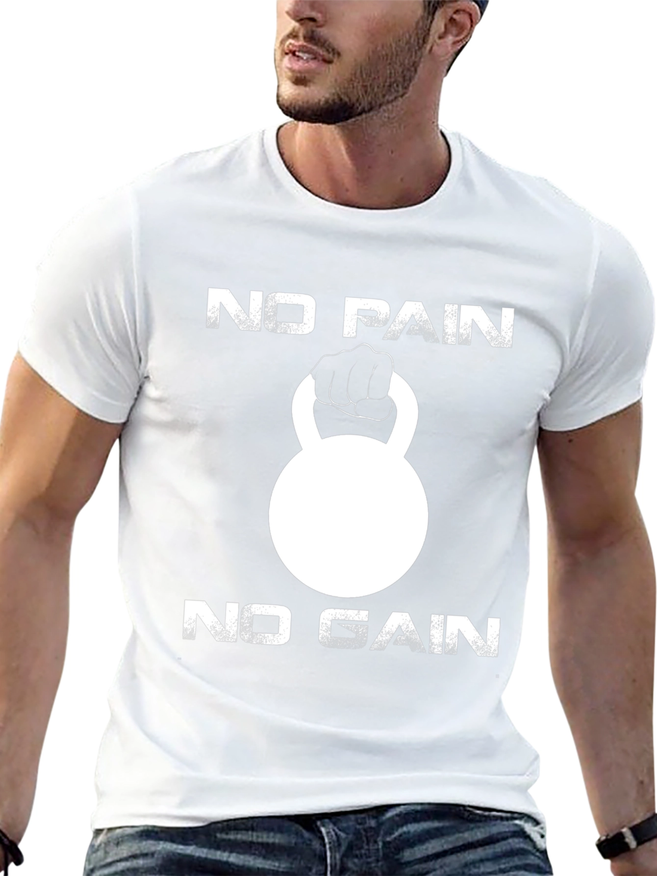 No Pain No Gain Kettlebell Gym T-Shirt
