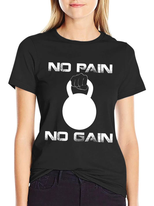 No Pain No Gain Kettlebell Gym T-Shirt