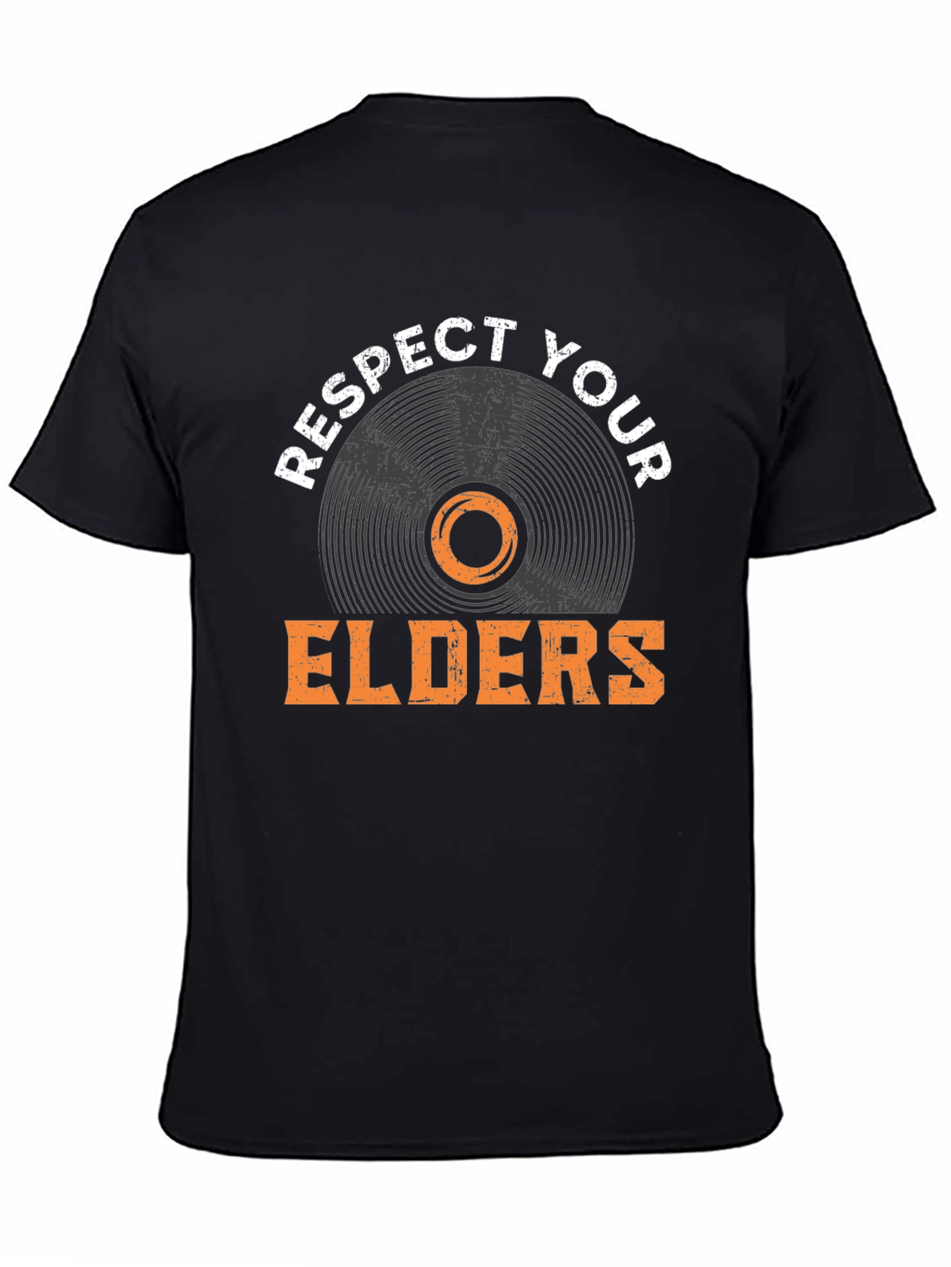 Respect Your Elders Vinyl Record T-Shirt