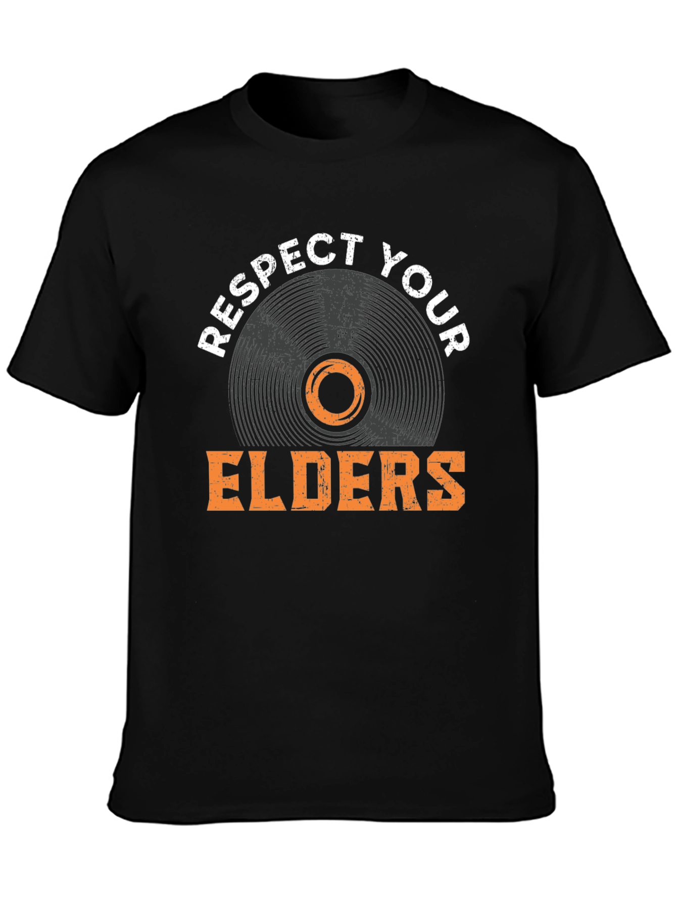 Respect Your Elders Vinyl Record T-Shirt