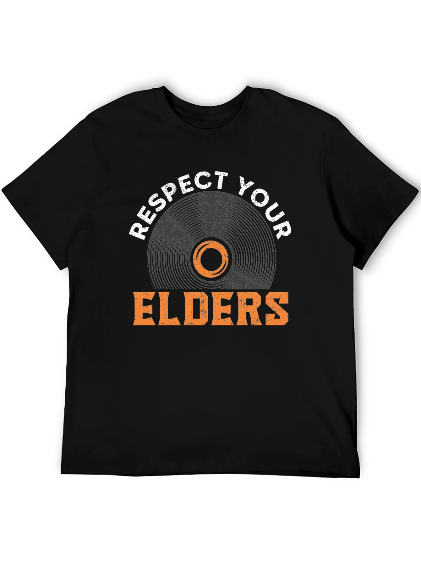 Respect Your Elders Vinyl Record T-Shirt