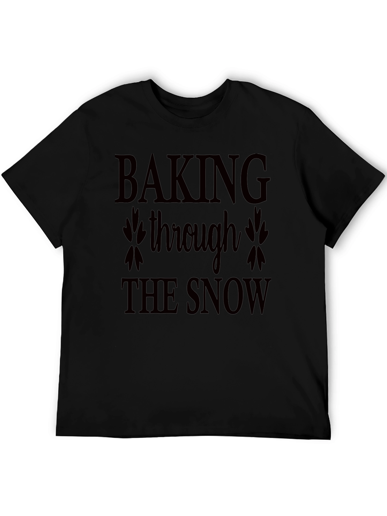 Baking Through the Snow Black Tee