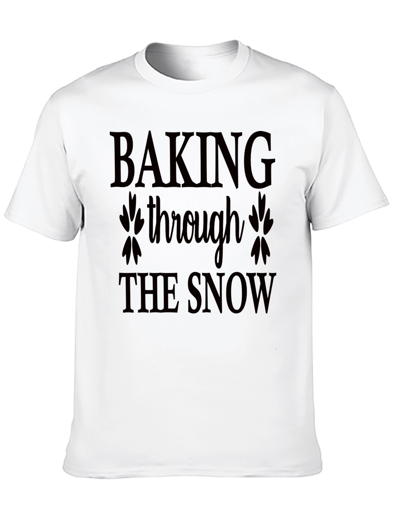 Baking Through the Snow Black Tee