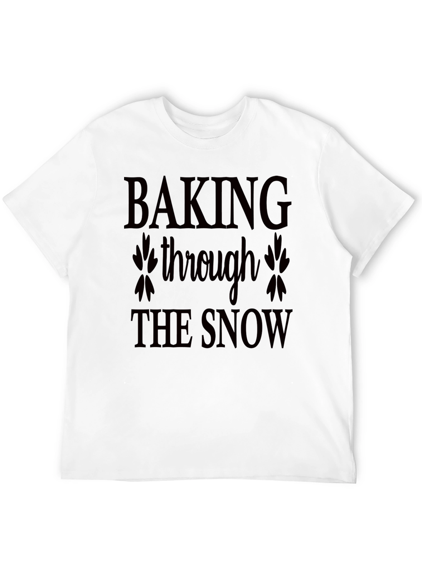 Baking Through the Snow Black Tee