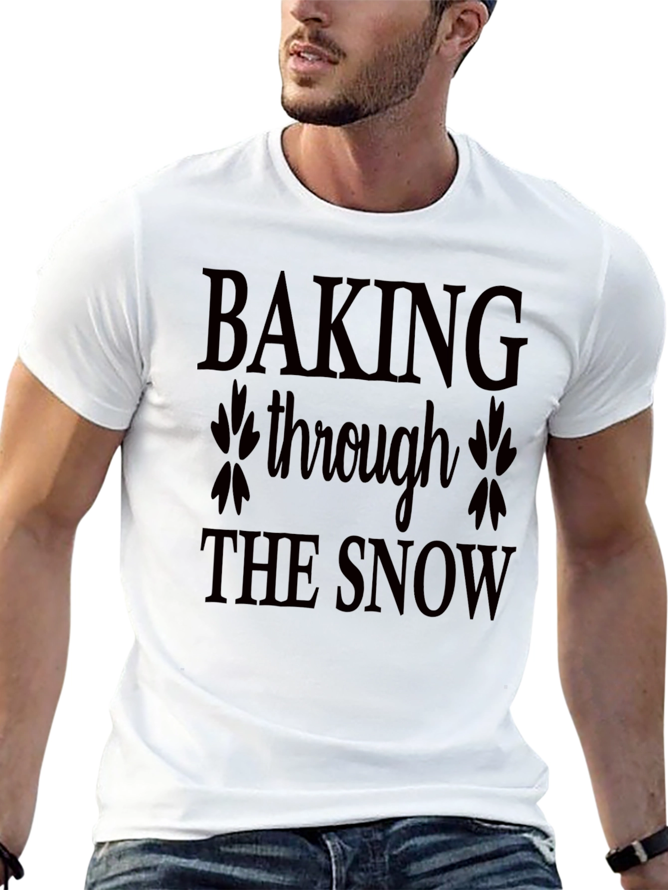 Baking Through the Snow Black Tee