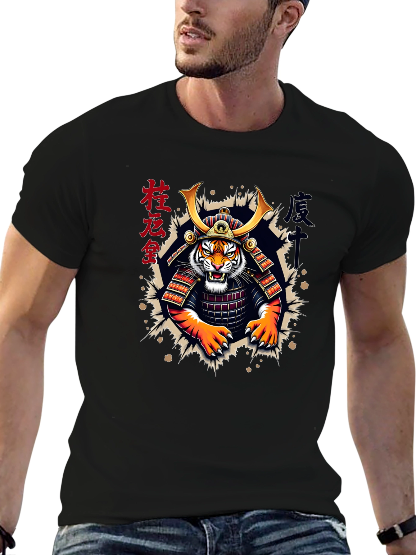 Samurai Tiger Graphic Tee