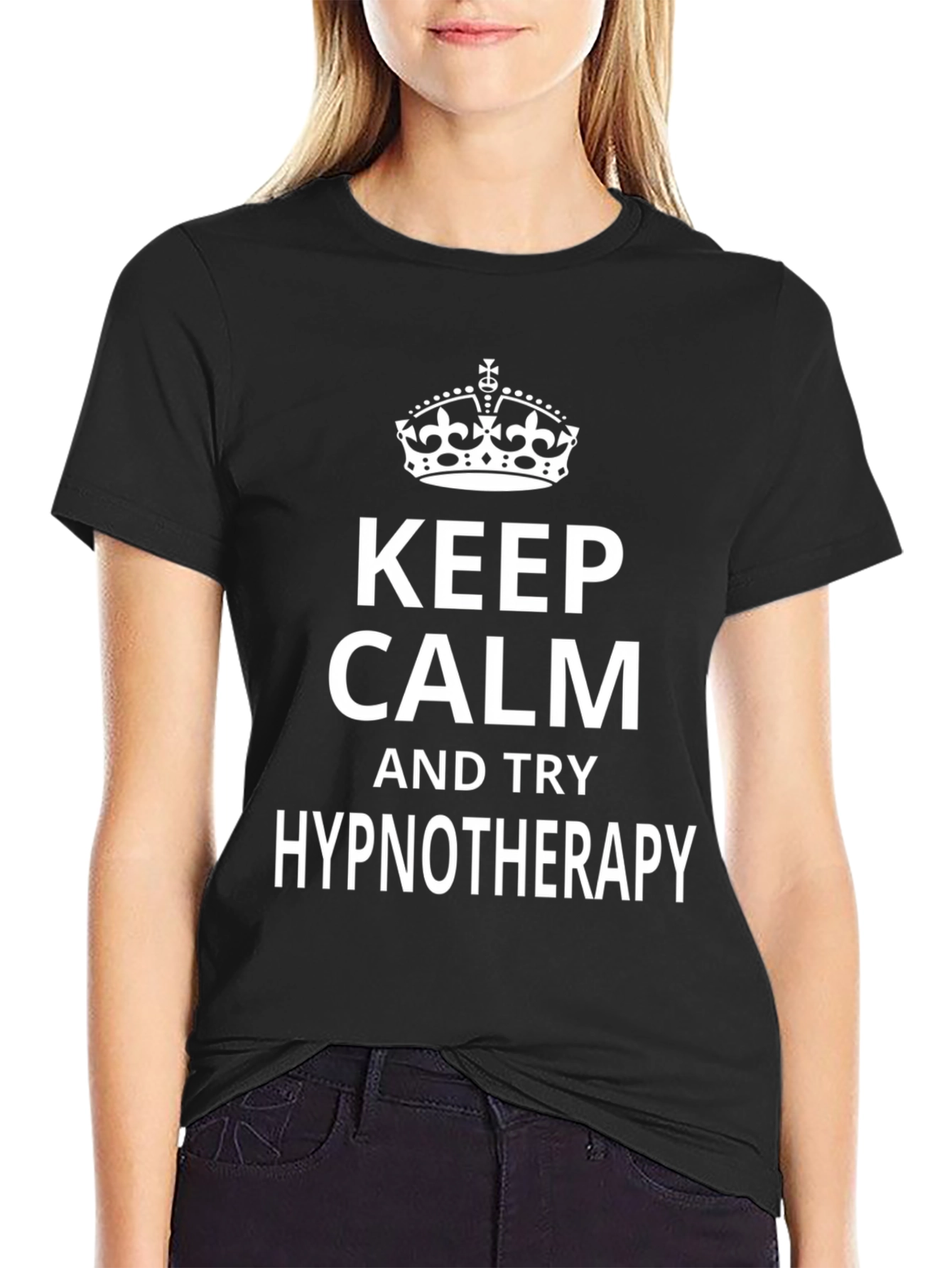 Keep Calm Hypnotherapy T-Shirt - Black