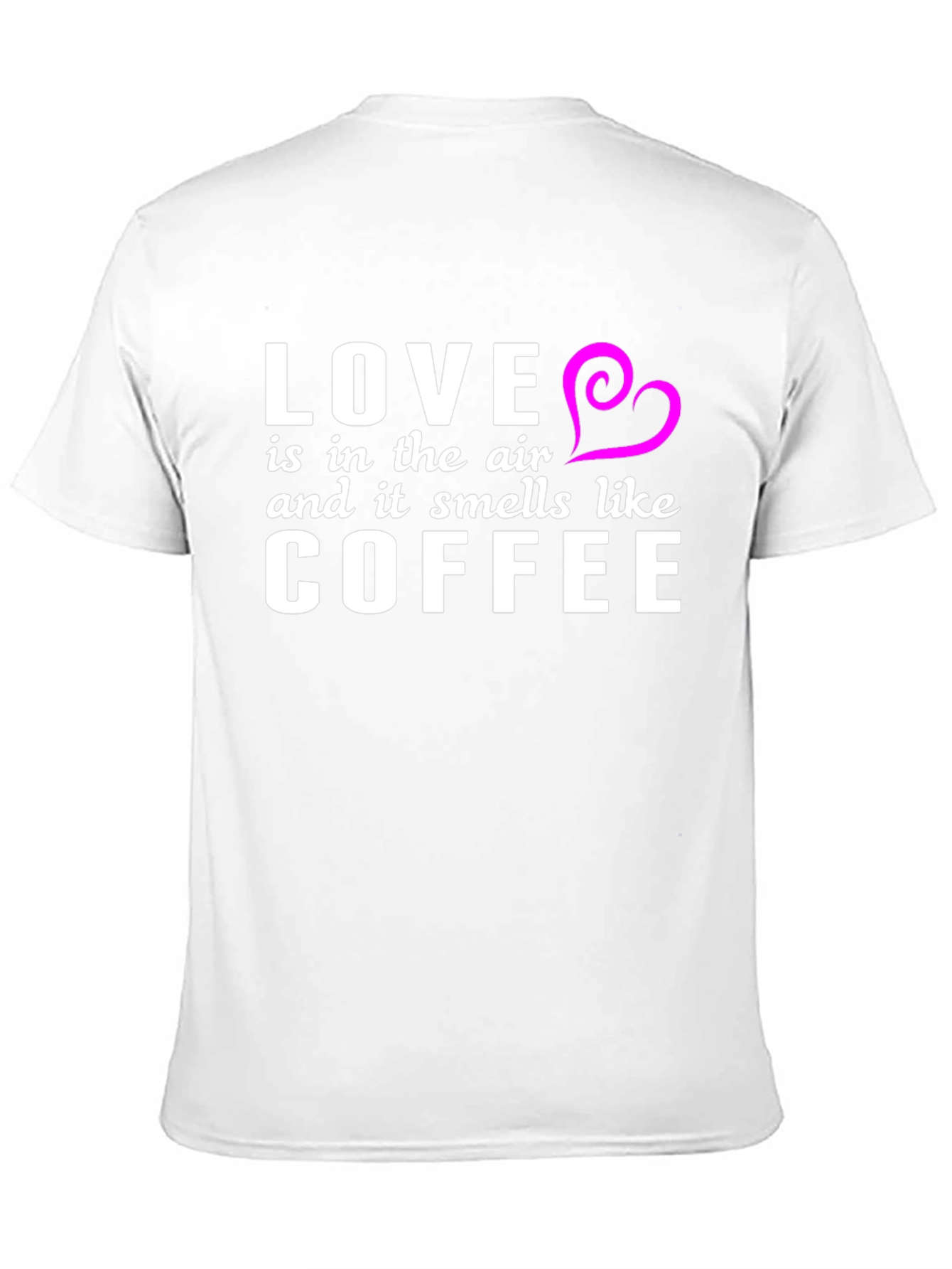 Love & Coffee T-Shirt - Black Stylish Soft