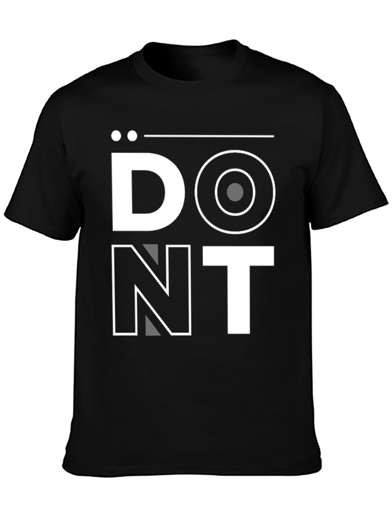Dont Graphic Tee - Black Casual Shirt