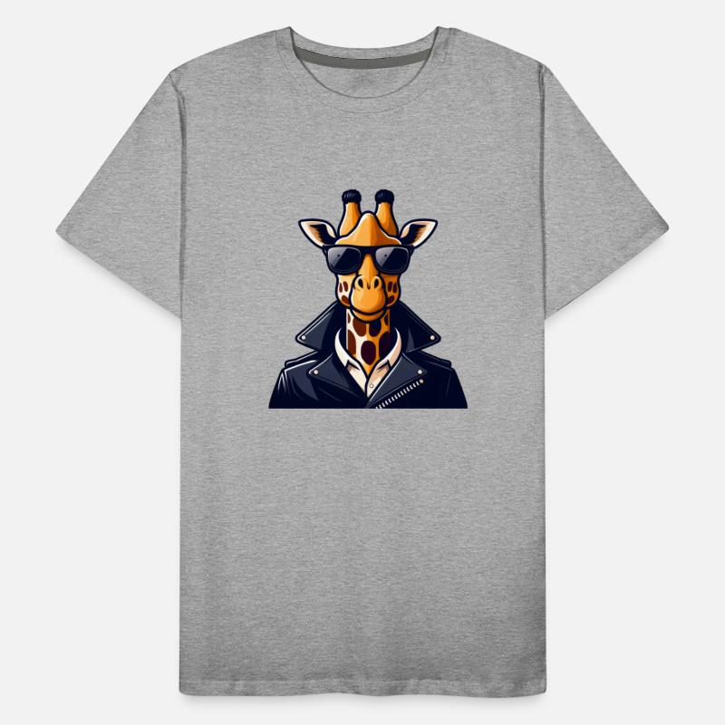 Bad Giraffe with Leather Jacket and Sunglasses