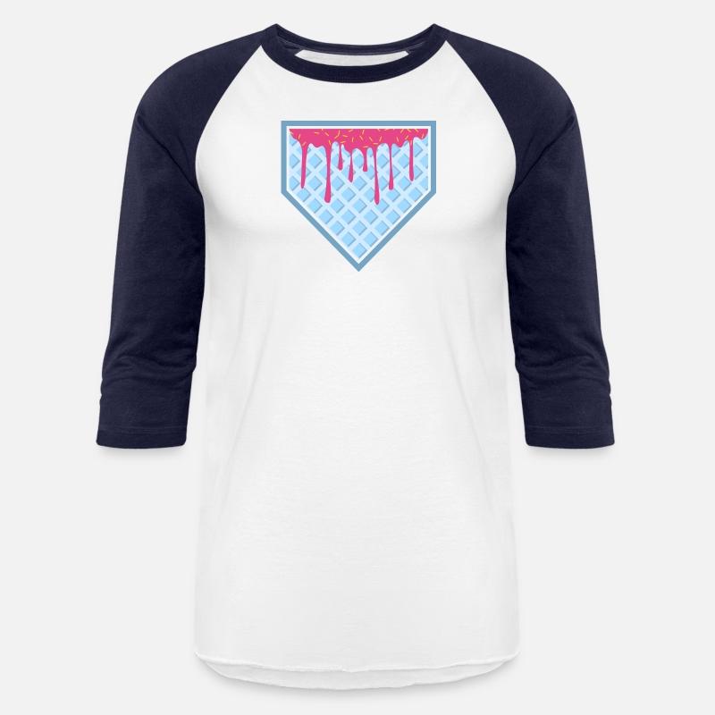 Baseball Home Plate Drip Ice Cream