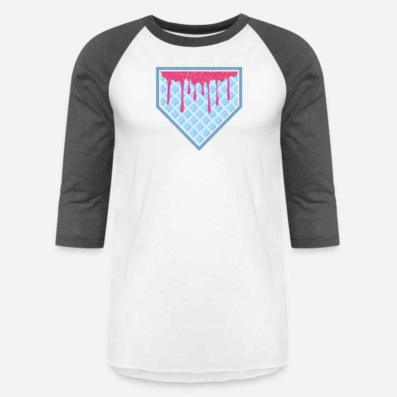 Baseball Home Plate Drip Ice Cream