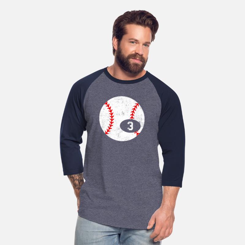 Baseball Sport 3 Jersey Number Vintage