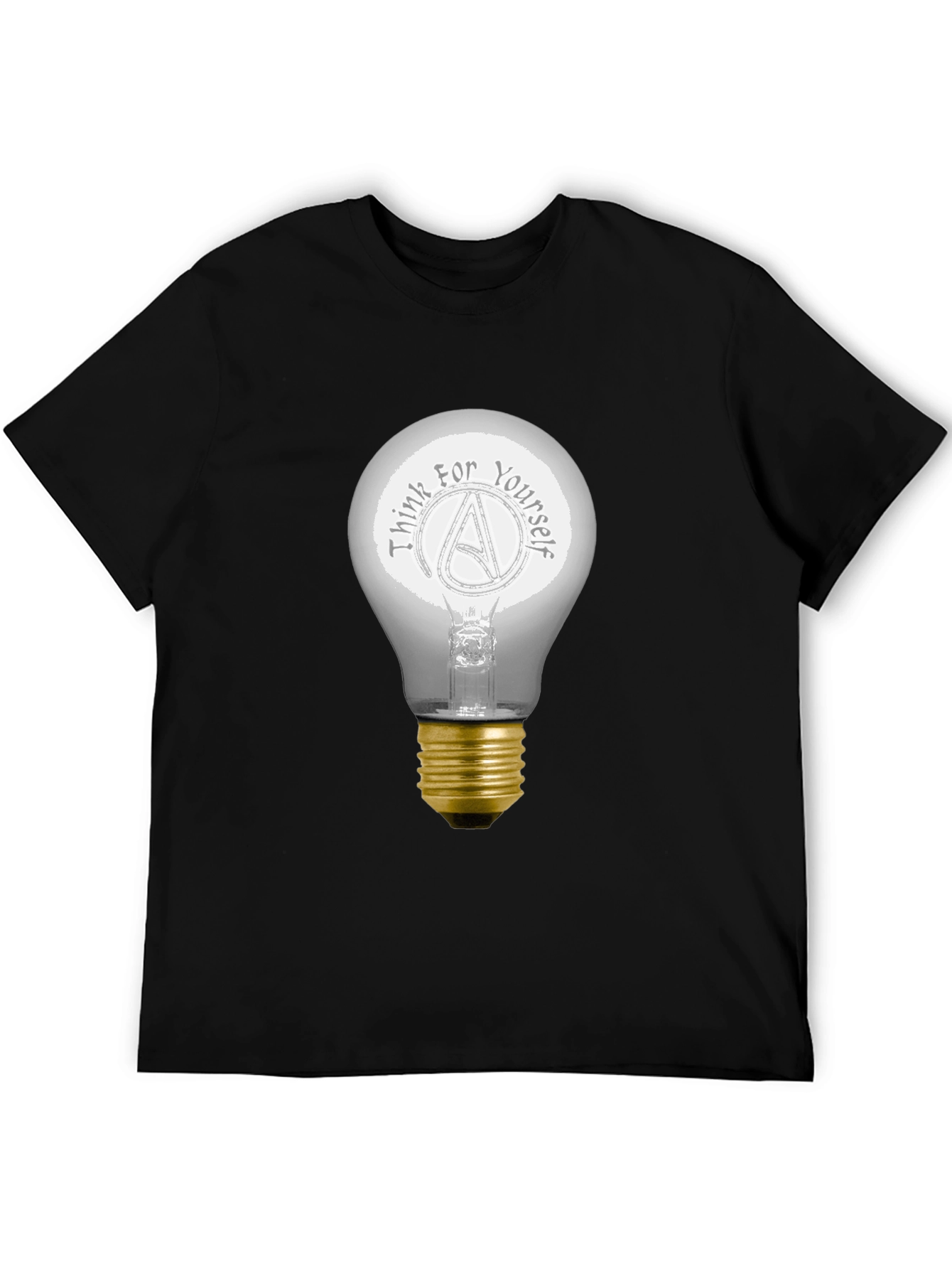 Think for Yourself Atheist Light Bulb T-Shirt