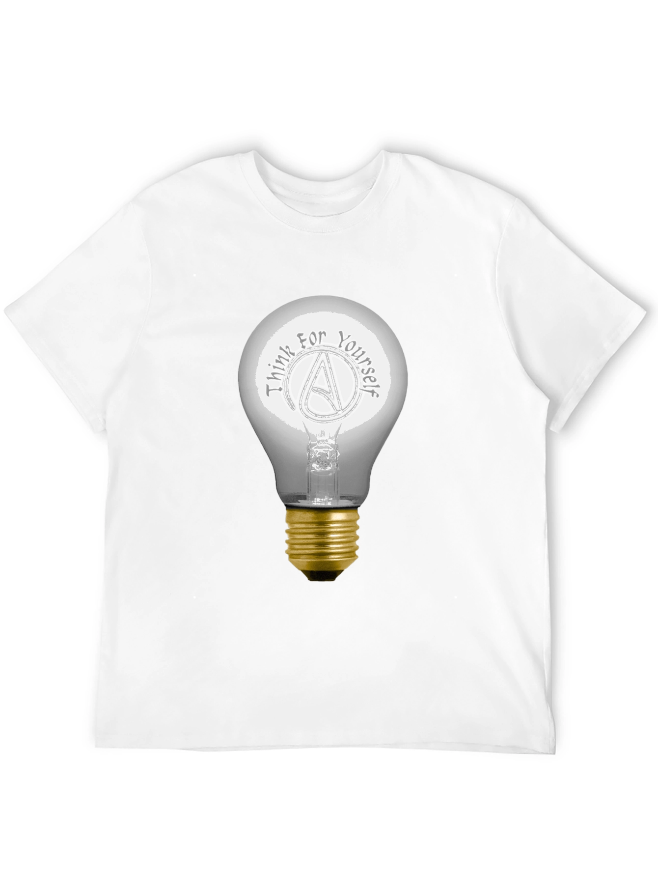 Think for Yourself Atheist Light Bulb T-Shirt