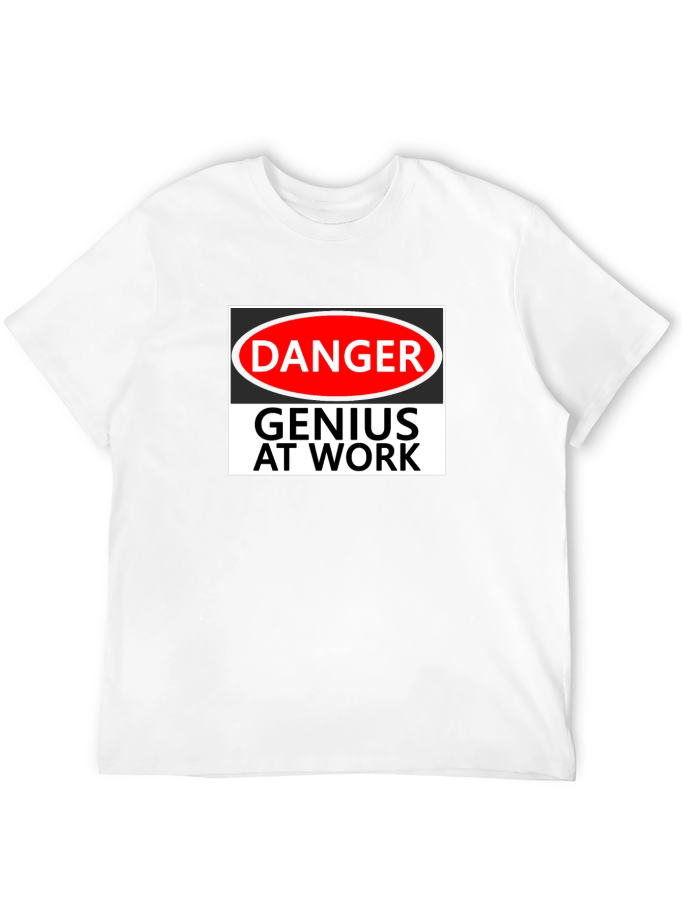 Danger Genius At Work Black T-Shirt