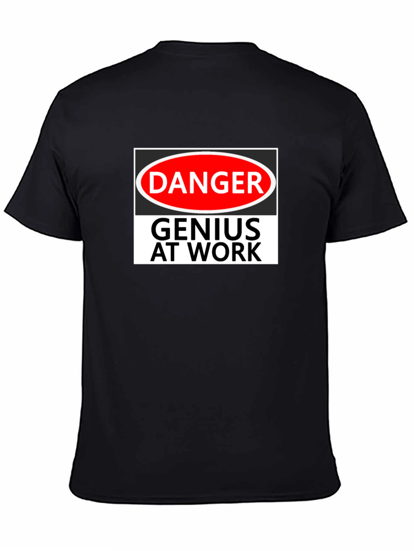 Danger Genius At Work Black T-Shirt