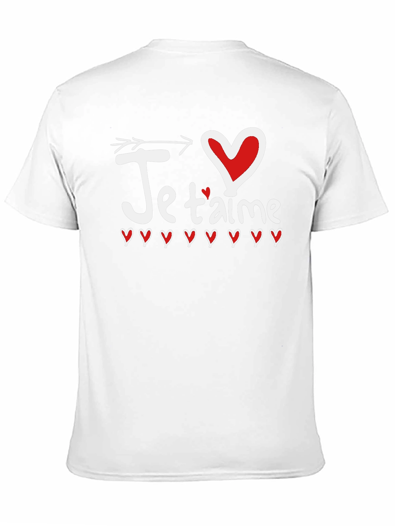 Je Taime Heart Arrow Graphic Tee - Black