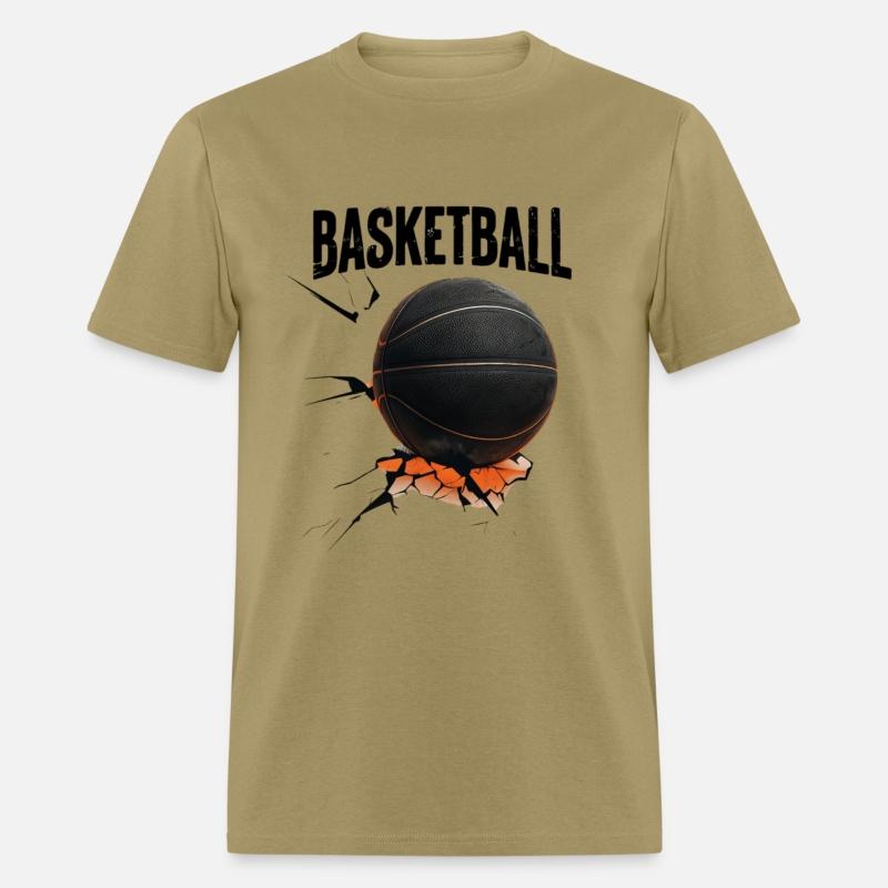 Black Basketball with Cracked Surface
