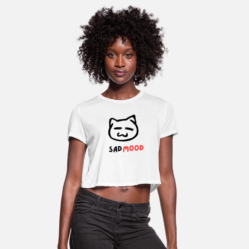 Black illustrated Cat Skeptic T Shirt