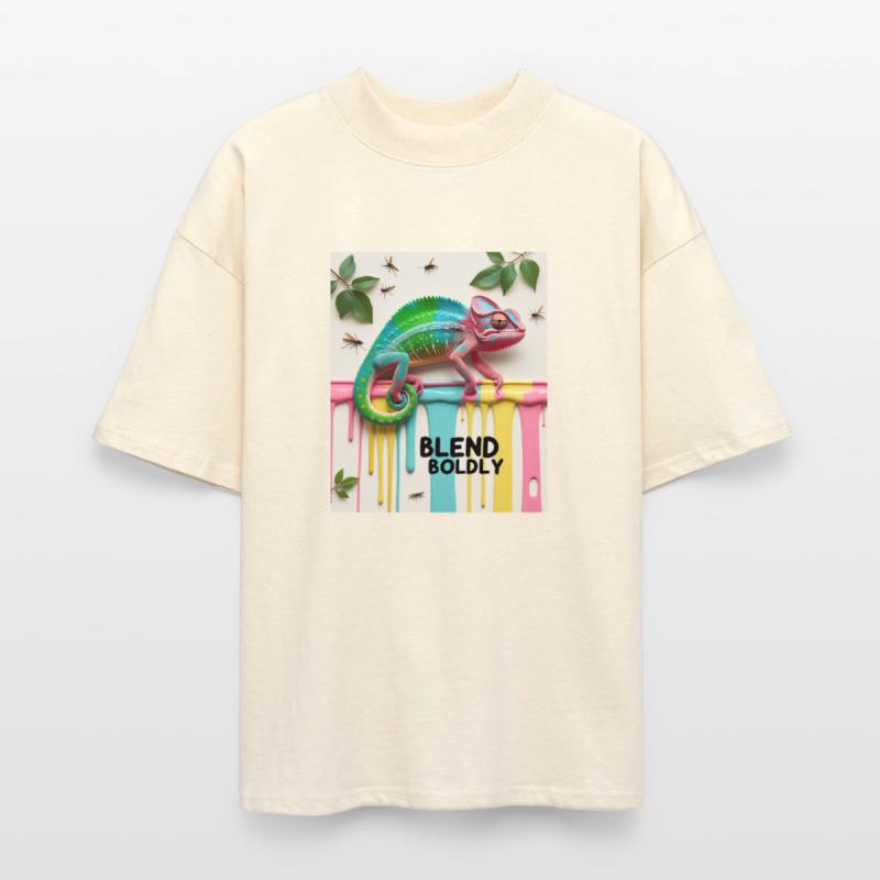 Blend Boldly T-Shirt – Rainbow Gradient Chameleon