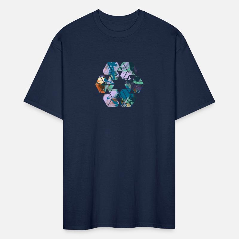 Blue Terra Mosaic minimalist abstract geometric