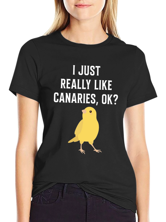 Canary Lover Graphic T-Shirt - Bird Humor Tee