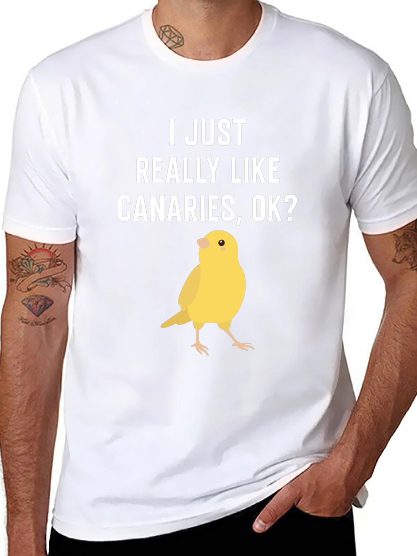 Canary Lover Graphic T-Shirt - Bird Humor Tee