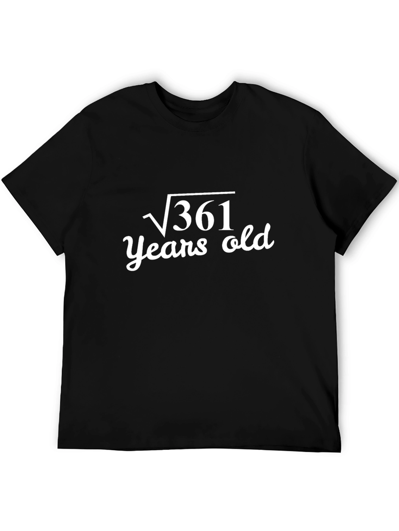 19th Birthday T-Shirt: Square Root of 361 Years Old