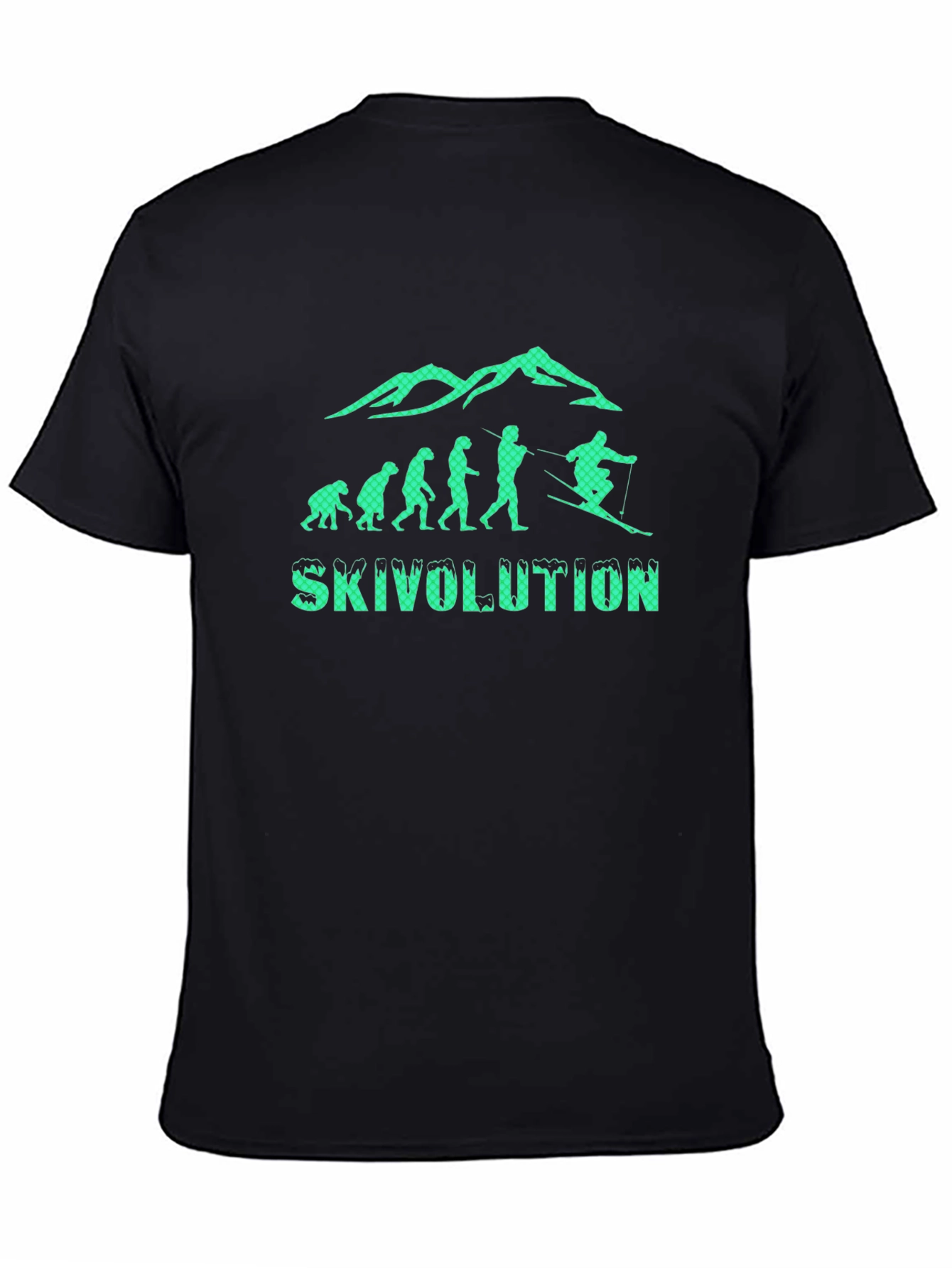 SkiVolution T-Shirt: Evolution of Skiing Tee