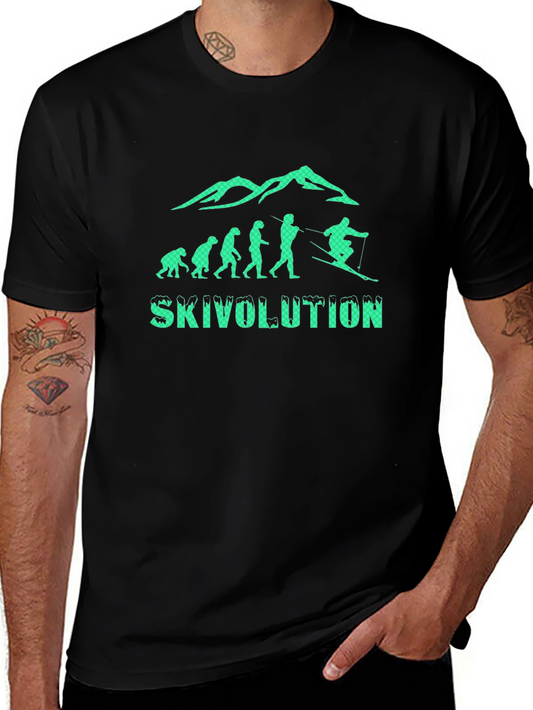 SkiVolution T-Shirt: Evolution of Skiing Tee