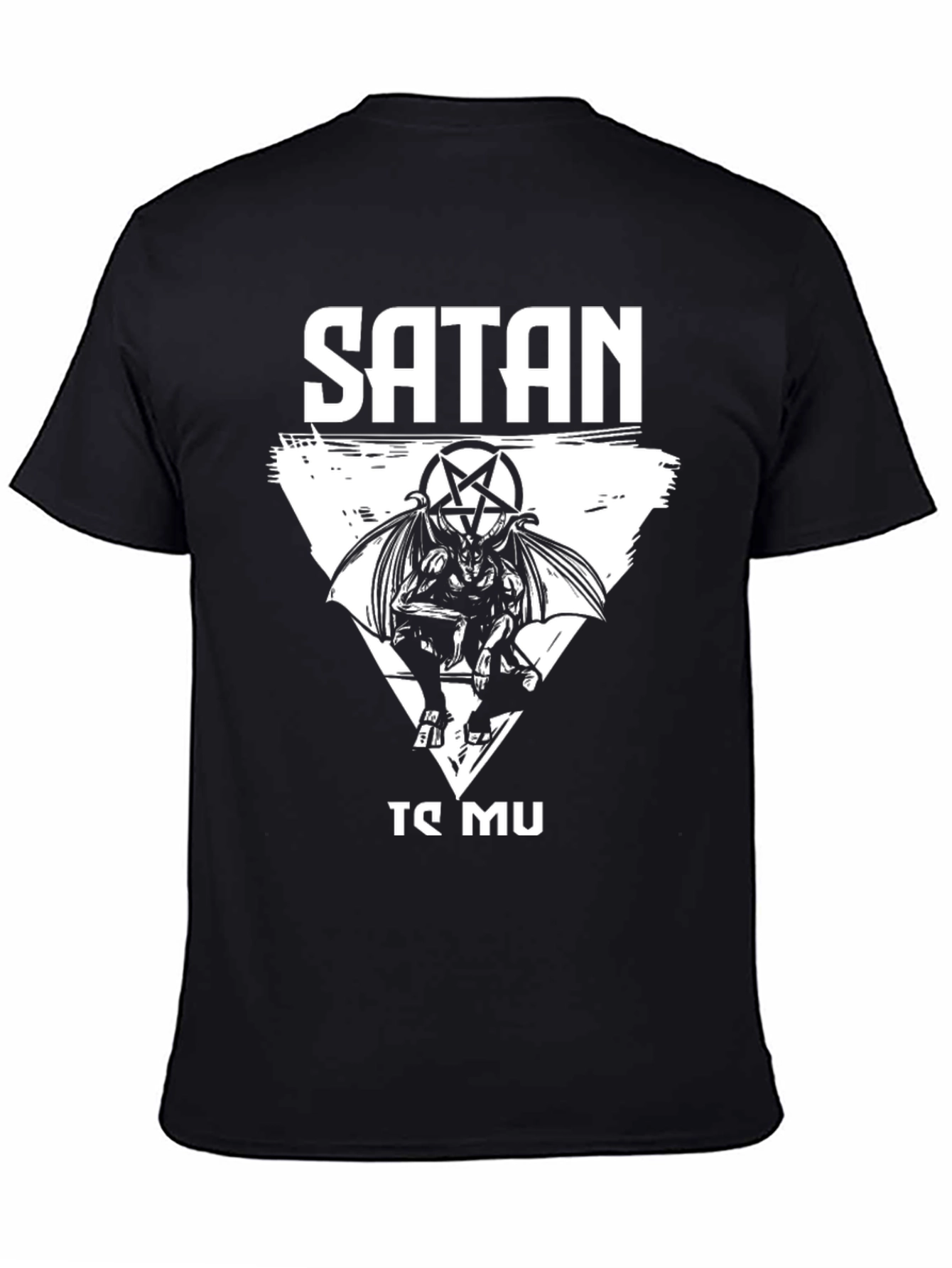 Satanic Graphic Tee - Baphomet Design
