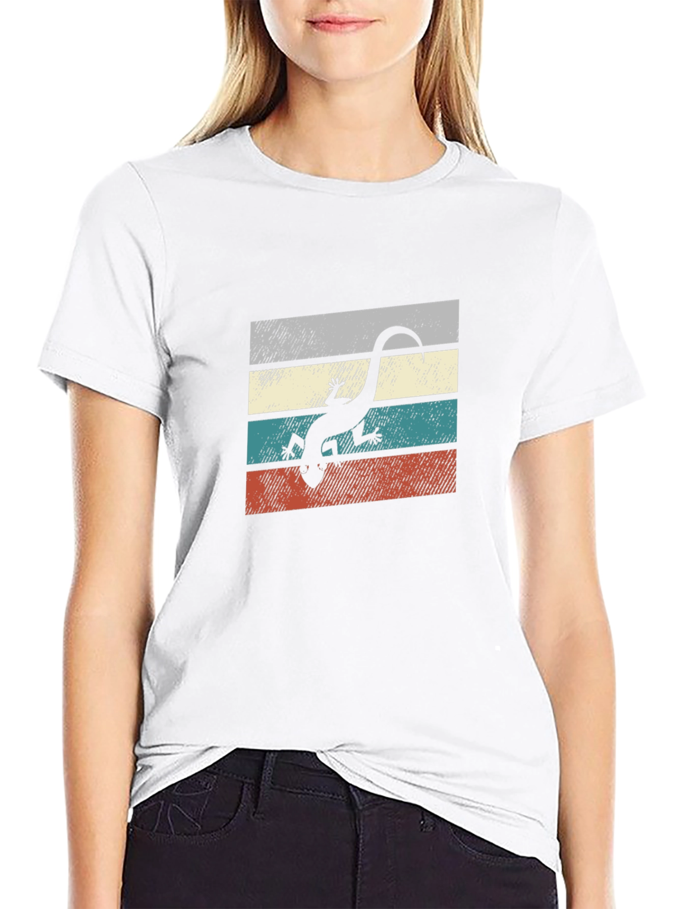 Retro Lizard Graphic T-Shirt - Cool Animal Tee