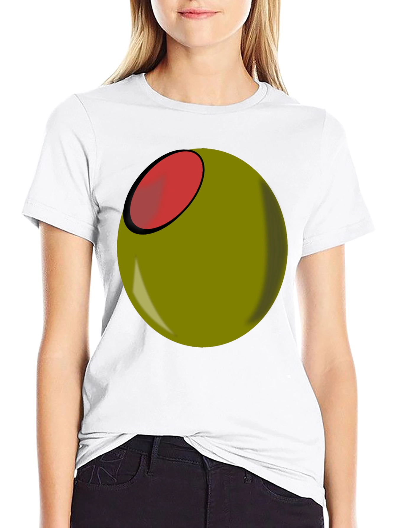 Olive You Funny Graphic T-Shirt