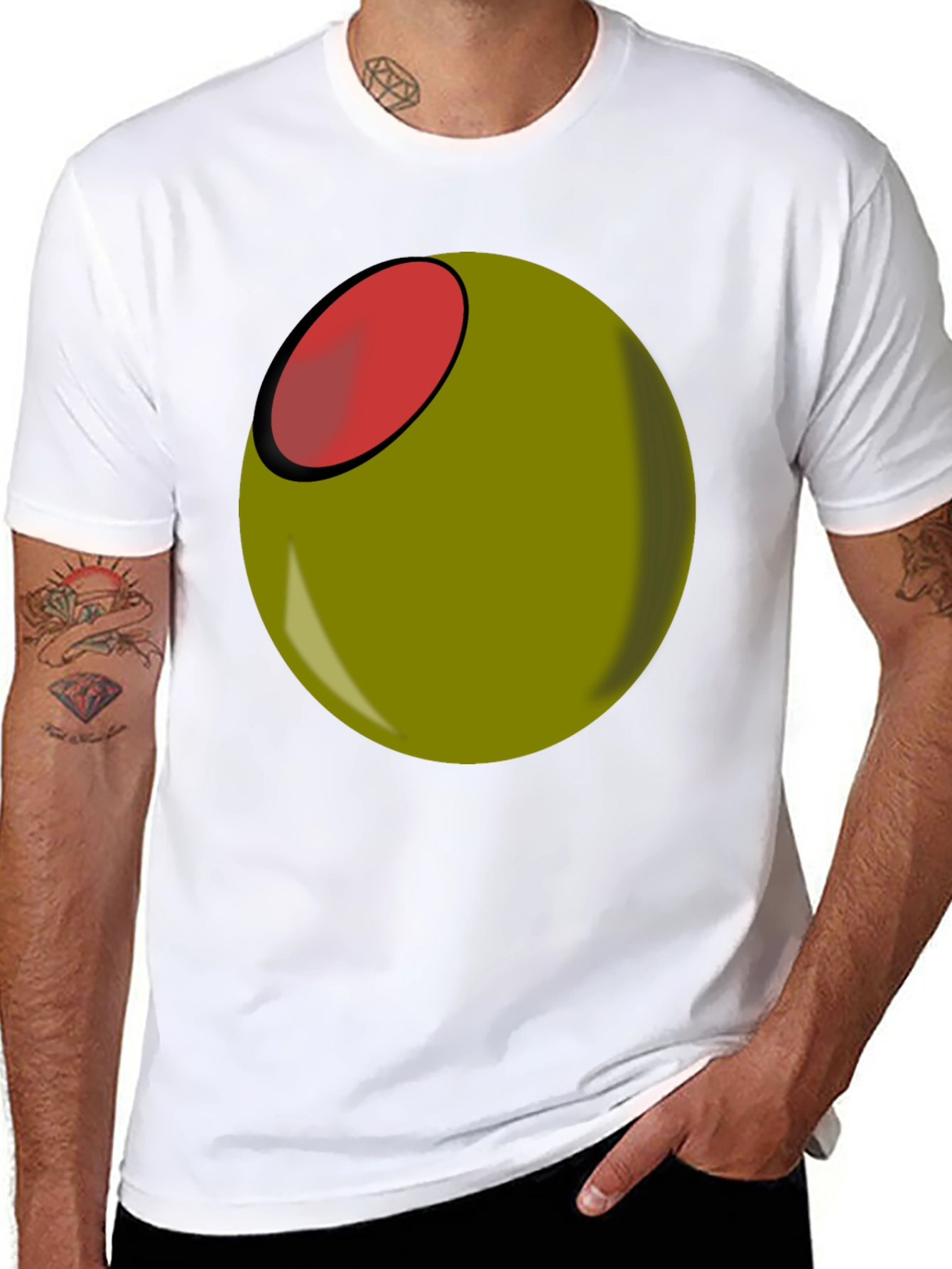 Olive You Funny Graphic T-Shirt