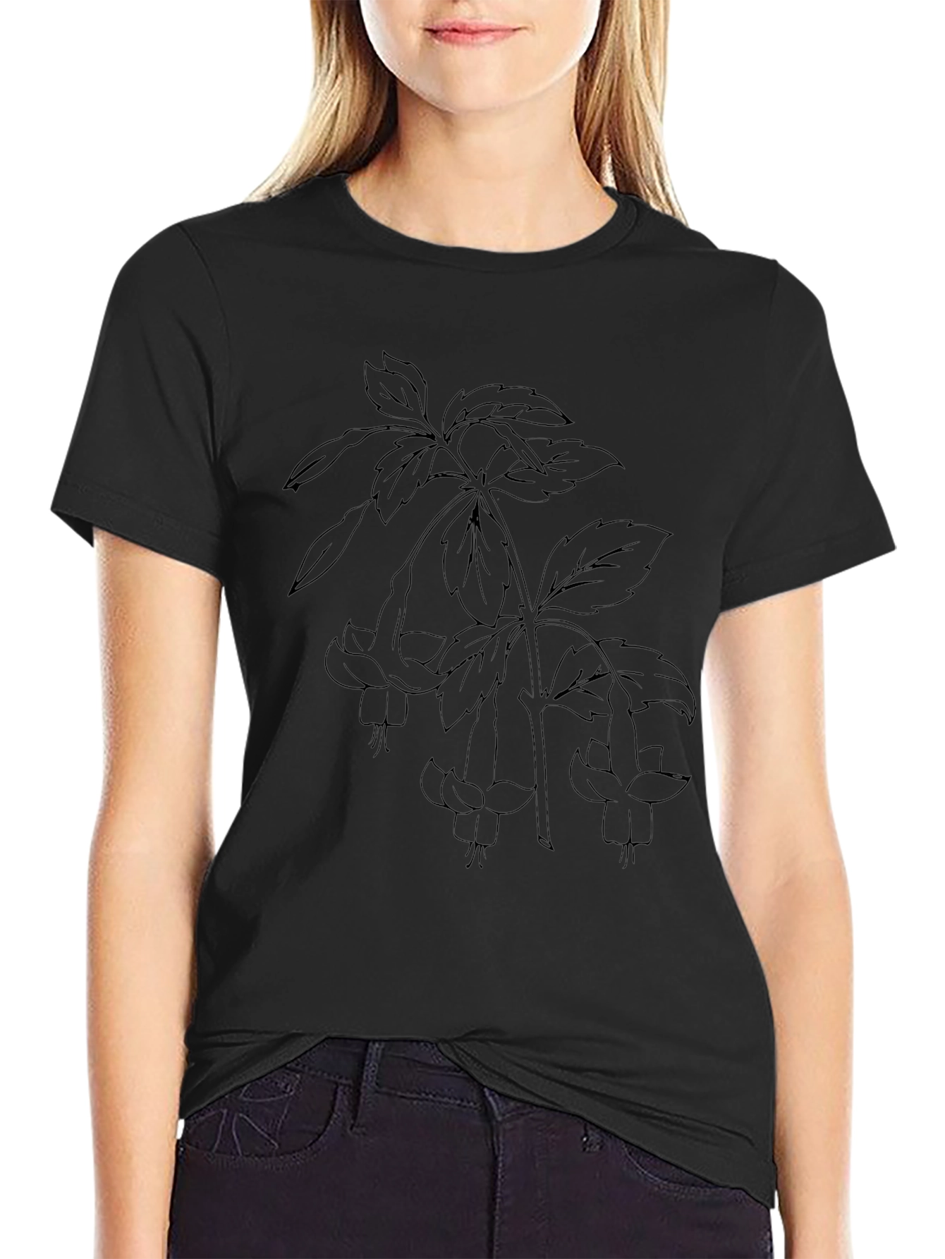 Botanical Black T-Shirt