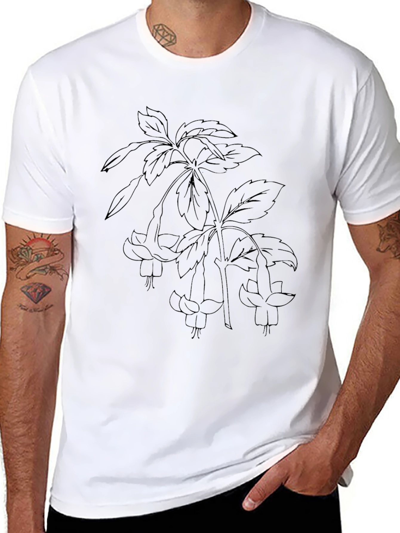 Botanical Black T-Shirt
