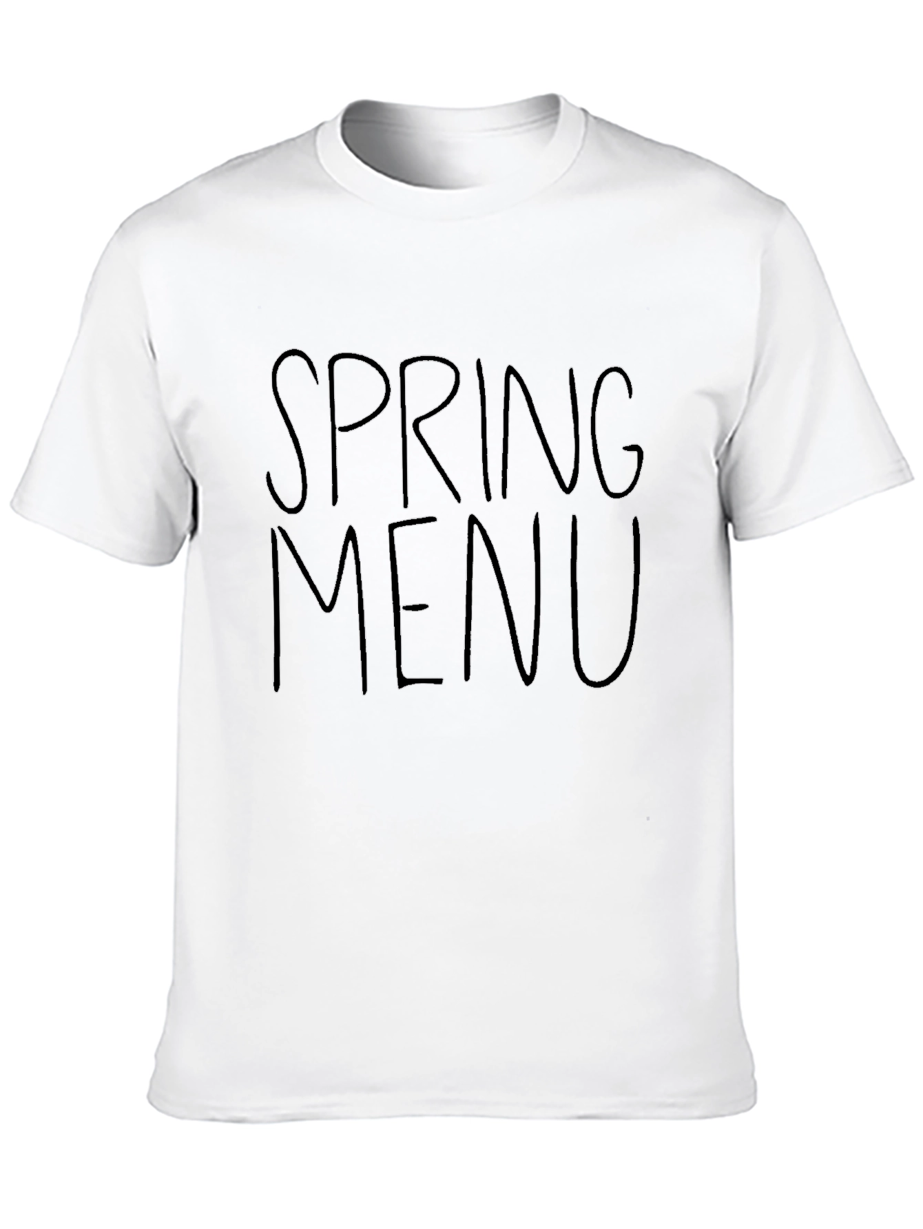 Spring Menu Black Graphic Tee